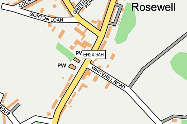EH24 9AH map - OS OpenMap – Local (Ordnance Survey) EH24 9AH map - OS OpenMap – Local (Ordnance Survey)