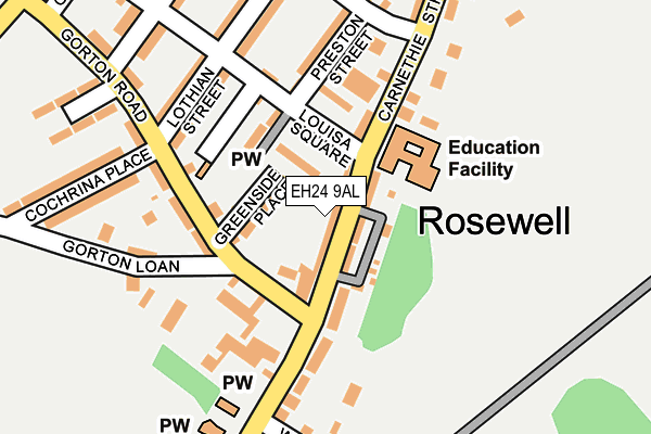 EH24 9AL map - OS OpenMap – Local (Ordnance Survey) EH24 9AL map - OS OpenMap – Local (Ordnance Survey)