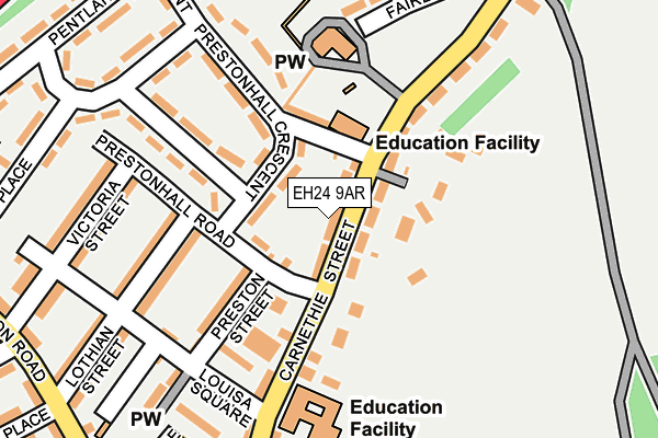 EH24 9AR map - OS OpenMap – Local (Ordnance Survey) EH24 9AR map - OS OpenMap – Local (Ordnance Survey)