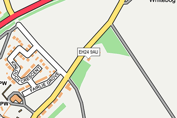 EH24 9AU map - OS OpenMap – Local (Ordnance Survey) EH24 9AU map - OS OpenMap – Local (Ordnance Survey)