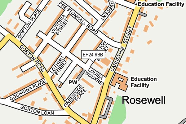 EH24 9BB map - OS OpenMap – Local (Ordnance Survey) EH24 9BB map - OS OpenMap – Local (Ordnance Survey)