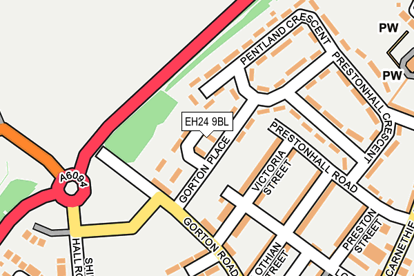 EH24 9BL map - OS OpenMap – Local (Ordnance Survey) EH24 9BL map - OS OpenMap – Local (Ordnance Survey)