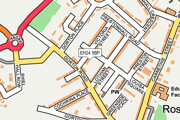 EH24 9BP map - OS OpenMap – Local (Ordnance Survey) EH24 9BP map - OS OpenMap – Local (Ordnance Survey)