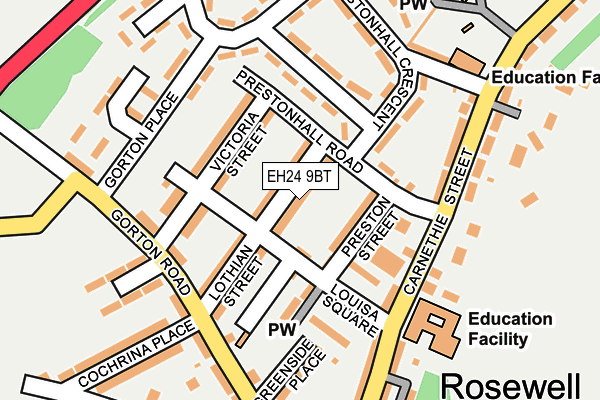 EH24 9BT map - OS OpenMap – Local (Ordnance Survey) EH24 9BT map - OS OpenMap – Local (Ordnance Survey)
