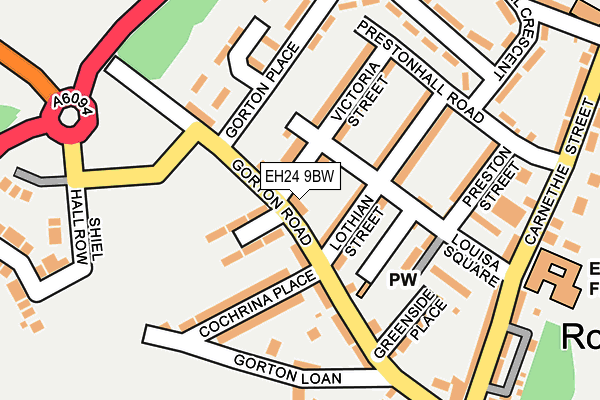 EH24 9BW map - OS OpenMap – Local (Ordnance Survey) EH24 9BW map - OS OpenMap – Local (Ordnance Survey)