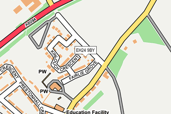 EH24 9BY map - OS OpenMap – Local (Ordnance Survey) EH24 9BY map - OS OpenMap – Local (Ordnance Survey)