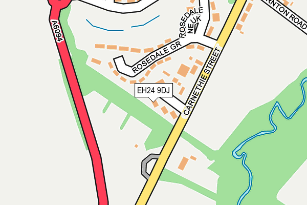 EH24 9DJ map - OS OpenMap – Local (Ordnance Survey) EH24 9DJ map - OS OpenMap – Local (Ordnance Survey)