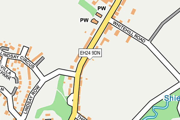 EH24 9DN map - OS OpenMap – Local (Ordnance Survey) EH24 9DN map - OS OpenMap – Local (Ordnance Survey)