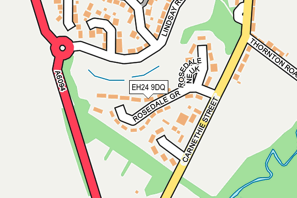 EH24 9DQ map - OS OpenMap – Local (Ordnance Survey) EH24 9DQ map - OS OpenMap – Local (Ordnance Survey)