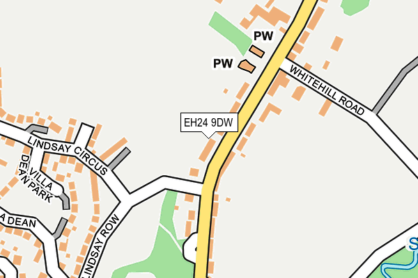 EH24 9DW map - OS OpenMap – Local (Ordnance Survey) EH24 9DW map - OS OpenMap – Local (Ordnance Survey)