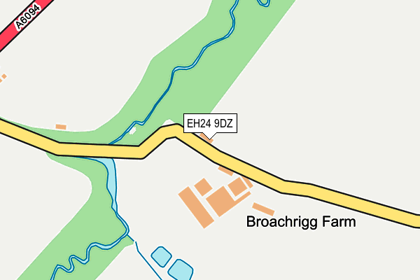EH24 9DZ map - OS OpenMap – Local (Ordnance Survey) EH24 9DZ map - OS OpenMap – Local (Ordnance Survey)
