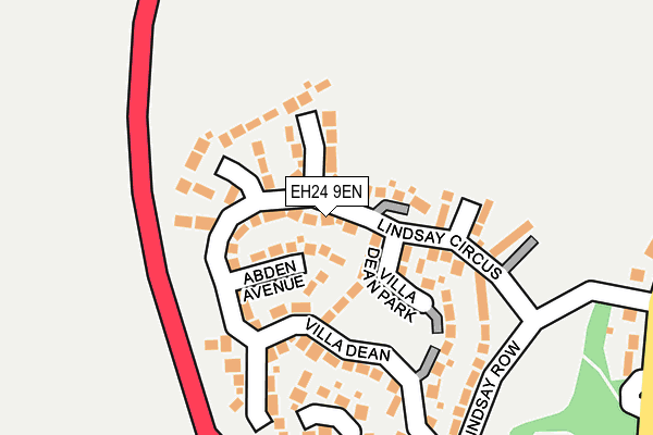 EH24 9EN map - OS OpenMap – Local (Ordnance Survey) EH24 9EN map - OS OpenMap – Local (Ordnance Survey)