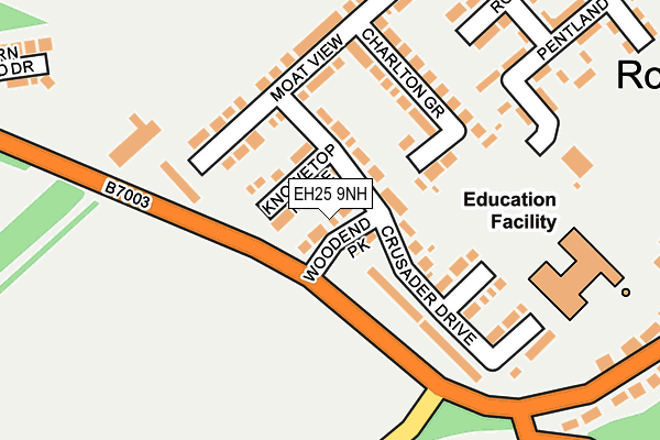 EH25 9NH map - OS OpenMap – Local (Ordnance Survey) EH25 9NH map - OS OpenMap – Local (Ordnance Survey)