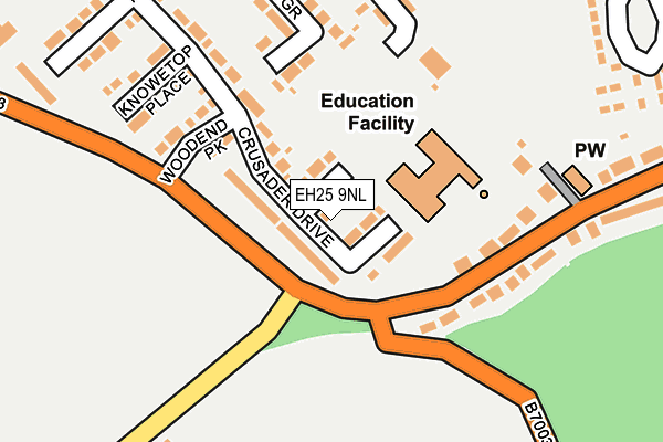 EH25 9NL map - OS OpenMap – Local (Ordnance Survey) EH25 9NL map - OS OpenMap – Local (Ordnance Survey)