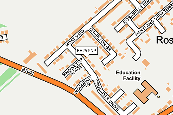 EH25 9NP map - OS OpenMap – Local (Ordnance Survey) EH25 9NP map - OS OpenMap – Local (Ordnance Survey)