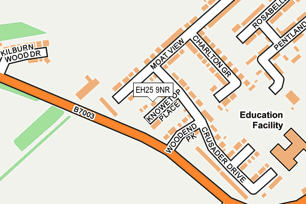 EH25 9NR map - OS OpenMap – Local (Ordnance Survey) EH25 9NR map - OS OpenMap – Local (Ordnance Survey)