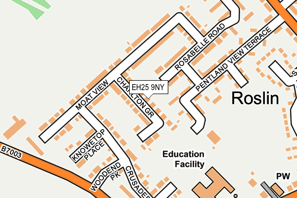 EH25 9NY map - OS OpenMap – Local (Ordnance Survey) EH25 9NY map - OS OpenMap – Local (Ordnance Survey)
