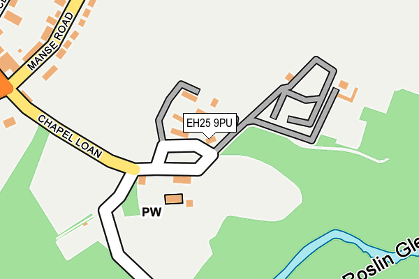 EH25 9PU map - OS OpenMap – Local (Ordnance Survey) EH25 9PU map - OS OpenMap – Local (Ordnance Survey)