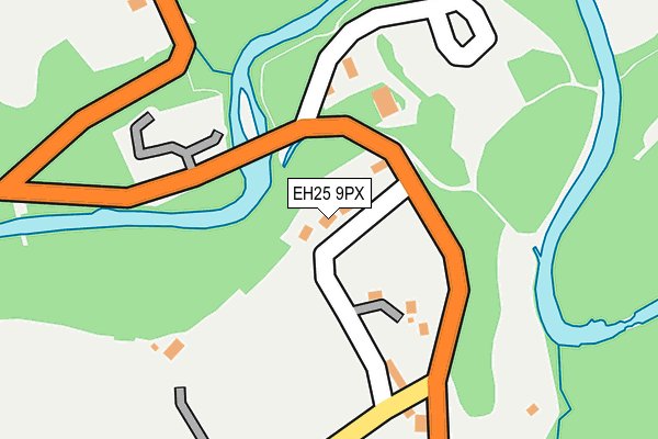 EH25 9PX map - OS OpenMap – Local (Ordnance Survey) EH25 9PX map - OS OpenMap – Local (Ordnance Survey)