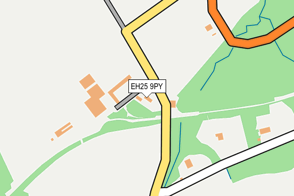 EH25 9PY map - OS OpenMap – Local (Ordnance Survey) EH25 9PY map - OS OpenMap – Local (Ordnance Survey)