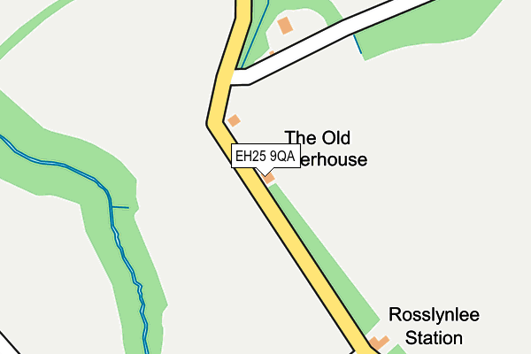 EH25 9QA map - OS OpenMap – Local (Ordnance Survey) EH25 9QA map - OS OpenMap – Local (Ordnance Survey)