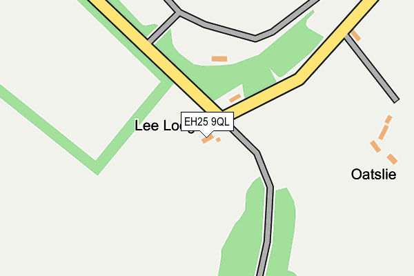 EH25 9QL map - OS OpenMap – Local (Ordnance Survey) EH25 9QL map - OS OpenMap – Local (Ordnance Survey)