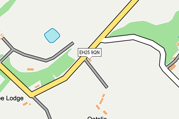 EH25 9QN map - OS OpenMap – Local (Ordnance Survey) EH25 9QN map - OS OpenMap – Local (Ordnance Survey)