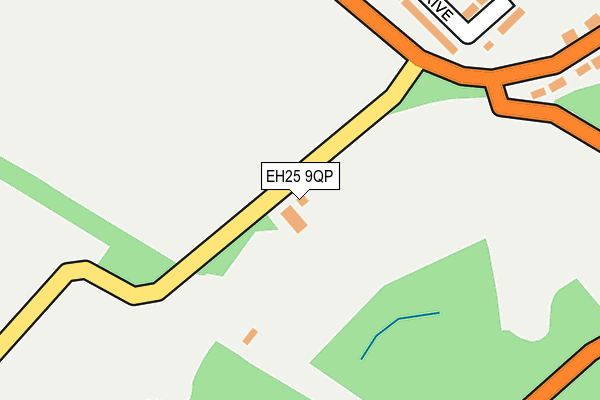 EH25 9QP map - OS OpenMap – Local (Ordnance Survey) EH25 9QP map - OS OpenMap – Local (Ordnance Survey)