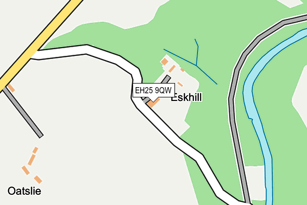 EH25 9QW map - OS OpenMap – Local (Ordnance Survey) EH25 9QW map - OS OpenMap – Local (Ordnance Survey)