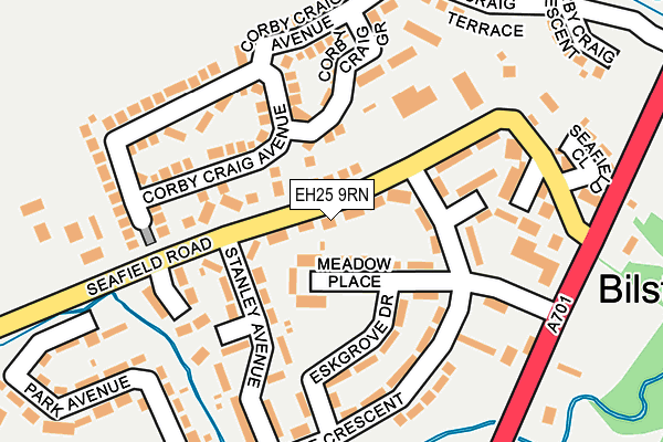 EH25 9RN map - OS OpenMap – Local (Ordnance Survey) EH25 9RN map - OS OpenMap – Local (Ordnance Survey)