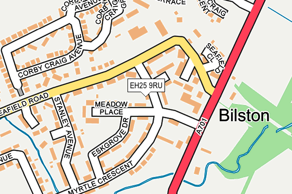 EH25 9RU map - OS OpenMap – Local (Ordnance Survey) EH25 9RU map - OS OpenMap – Local (Ordnance Survey)