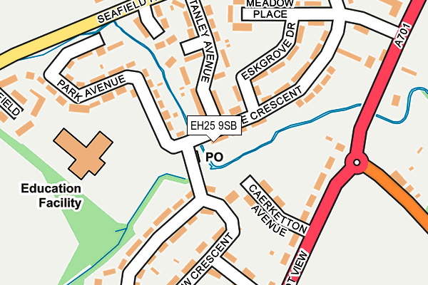 EH25 9SB map - OS OpenMap – Local (Ordnance Survey) EH25 9SB map - OS OpenMap – Local (Ordnance Survey)