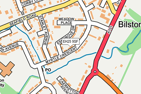 EH25 9SF map - OS OpenMap – Local (Ordnance Survey) EH25 9SF map - OS OpenMap – Local (Ordnance Survey)