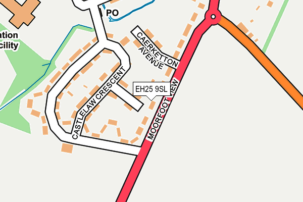 EH25 9SL map - OS OpenMap – Local (Ordnance Survey) EH25 9SL map - OS OpenMap – Local (Ordnance Survey)