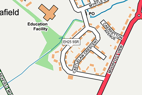 EH25 9SR map - OS OpenMap – Local (Ordnance Survey) EH25 9SR map - OS OpenMap – Local (Ordnance Survey)
