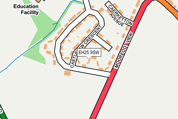 EH25 9SW map - OS OpenMap – Local (Ordnance Survey) EH25 9SW map - OS OpenMap – Local (Ordnance Survey)