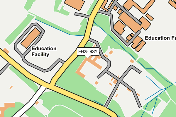 EH25 9SY map - OS OpenMap – Local (Ordnance Survey) EH25 9SY map - OS OpenMap – Local (Ordnance Survey)