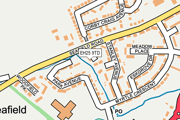 EH25 9TD map - OS OpenMap – Local (Ordnance Survey) EH25 9TD map - OS OpenMap – Local (Ordnance Survey)