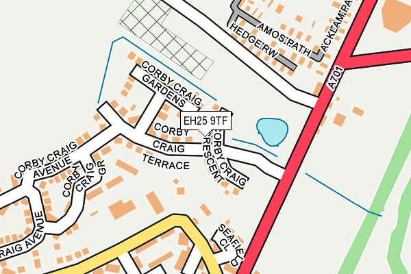 EH25 9TF map - OS OpenMap – Local (Ordnance Survey) EH25 9TF map - OS OpenMap – Local (Ordnance Survey)