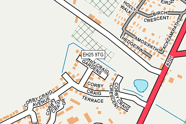 EH25 9TG map - OS OpenMap – Local (Ordnance Survey) EH25 9TG map - OS OpenMap – Local (Ordnance Survey)