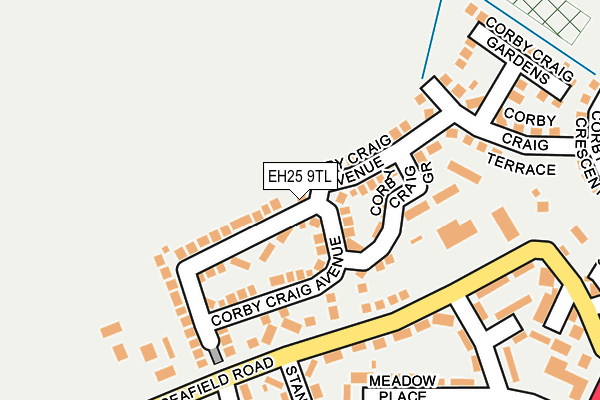 EH25 9TL map - OS OpenMap – Local (Ordnance Survey) EH25 9TL map - OS OpenMap – Local (Ordnance Survey)