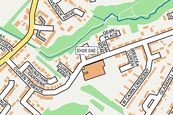 EH26 0AE map - OS OpenMap – Local (Ordnance Survey) EH26 0AE map - OS OpenMap – Local (Ordnance Survey)