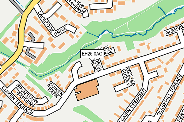 EH26 0AG map - OS OpenMap – Local (Ordnance Survey) EH26 0AG map - OS OpenMap – Local (Ordnance Survey)