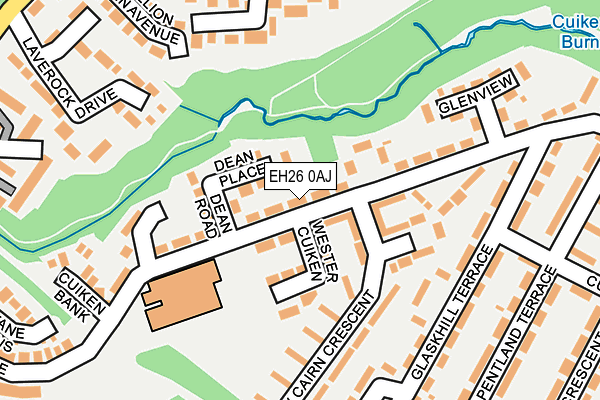 EH26 0AJ map - OS OpenMap – Local (Ordnance Survey) EH26 0AJ map - OS OpenMap – Local (Ordnance Survey)
