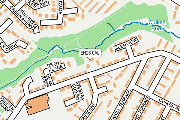 EH26 0AL map - OS OpenMap – Local (Ordnance Survey) EH26 0AL map - OS OpenMap – Local (Ordnance Survey)