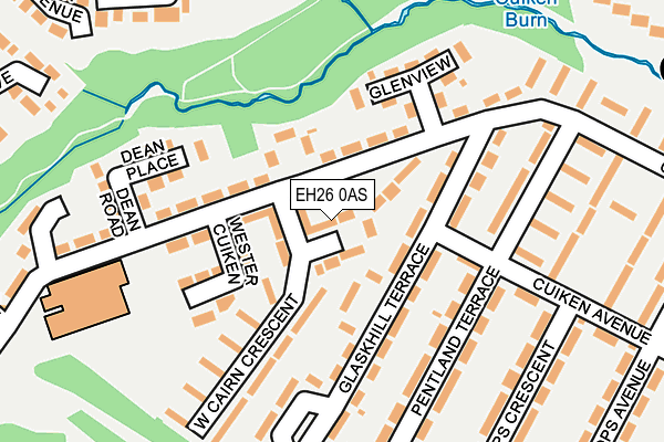 EH26 0AS map - OS OpenMap – Local (Ordnance Survey) EH26 0AS map - OS OpenMap – Local (Ordnance Survey)