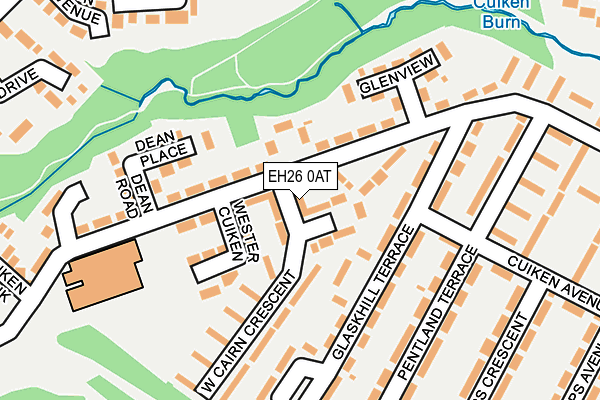 EH26 0AT map - OS OpenMap – Local (Ordnance Survey) EH26 0AT map - OS OpenMap – Local (Ordnance Survey)