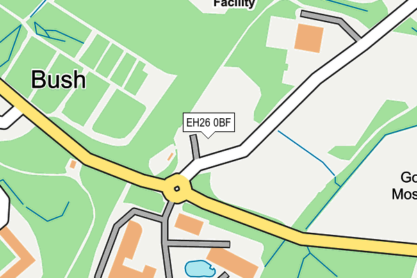 EH26 0BF map - OS OpenMap – Local (Ordnance Survey) EH26 0BF map - OS OpenMap – Local (Ordnance Survey)