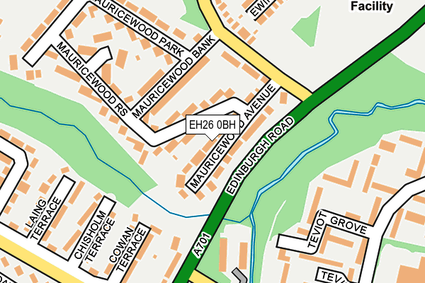EH26 0BH map - OS OpenMap – Local (Ordnance Survey)