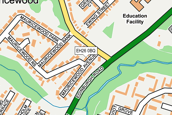 EH26 0BQ map - OS OpenMap – Local (Ordnance Survey) EH26 0BQ map - OS OpenMap – Local (Ordnance Survey)